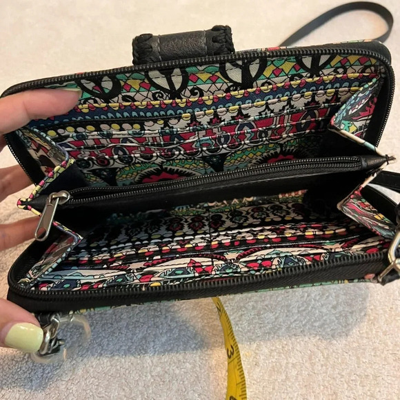 Sakroots Artist Womens Convertible Smartphone Crossbody Bag Wristlet Boho Wallet - Picture 10 of 15